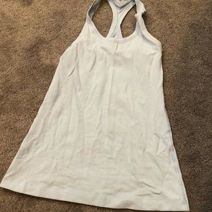 Baby blue lululemon racerback tank size 4